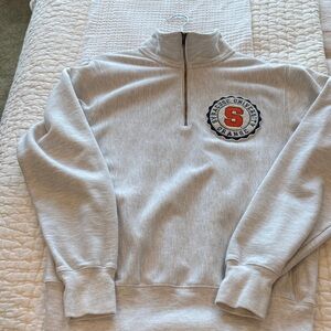 Champion Gray Syracuse University Zip Up Sweater